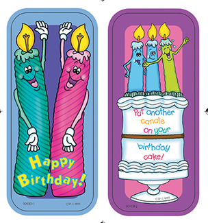 Picture of Birthday candles  bookmarks