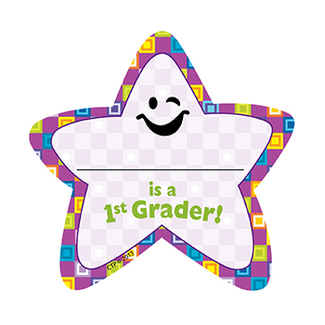 Picture of Im a 1st grader star badges