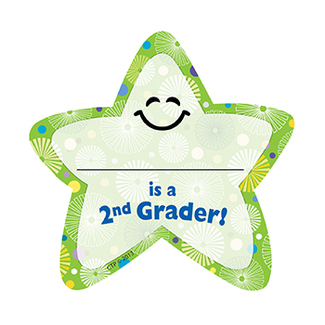Picture of Im a 2nd grader star badges