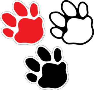 Picture of Paw prints designer cut-outs