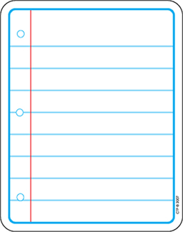 Picture of Notebook paper designer cut-outs