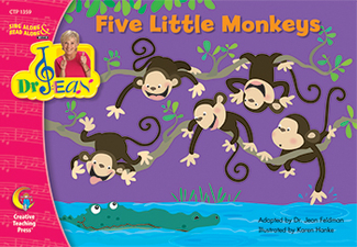 Picture of Five little monkeys sing along/read  along w/ dr jean pk-1