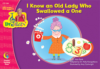 Picture of I know an old lady who swallowed a  one sing along/read w/ dr jean