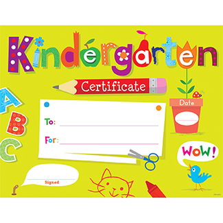 Picture of Kindergarten certificate awards