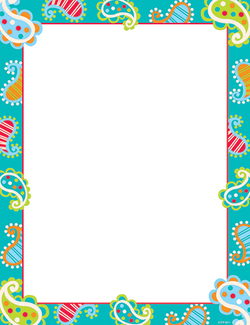 Picture of Playful paisley computer paper