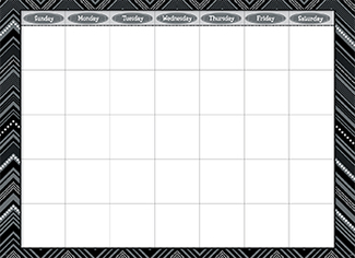 Picture of Black and white calendar chart