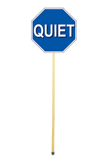 Picture of Behavior pointers quiet sign