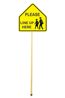 Picture of Behavior pointers line up sign