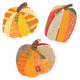 Picture of Pumpkins 6in designer cut outs