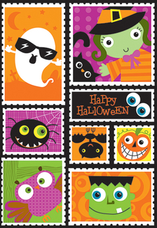 Picture of Happy halloween stickers