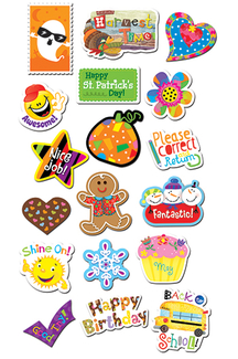 Picture of Seasons and holidays jumbo stickers  variety pack