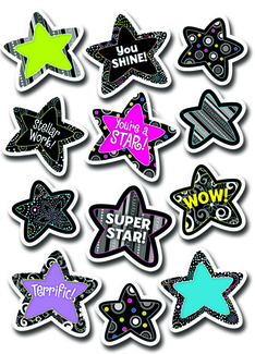 Picture of B & w stars stickers