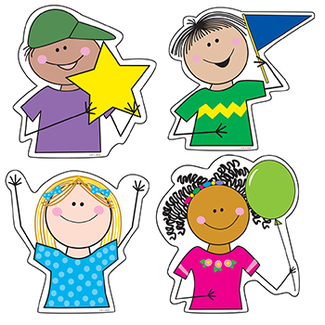 Picture of Stick kids variety designer cut  outs