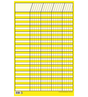 Picture of Chart incentive small yellow  14 x 22 vertical