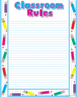 Picture of Chart classroom rules 17 x 21