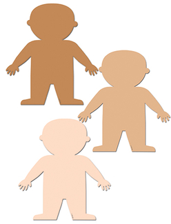 Picture of Multicultural people 10in designer  cut-outs