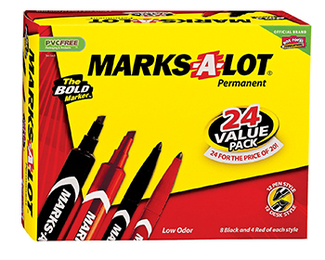 Picture of Marks a lot permanent marker 24 pk  assorted value pack