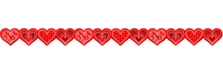 Picture of Doodle hearts border