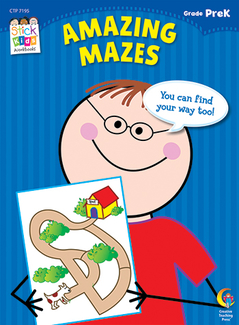Picture of Amazing mazes prek stick kids  success skill books