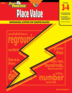 Picture of Place value 3-4 math power practice