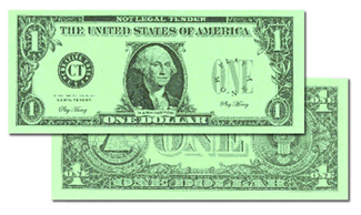 Picture of $1 bills set 100 bills