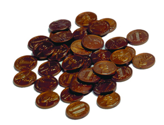 Picture of Plastic coins 100 pennies