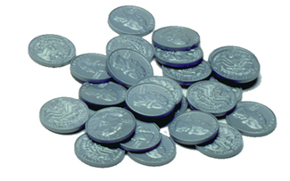 Picture of Plastic coins 100 quarters