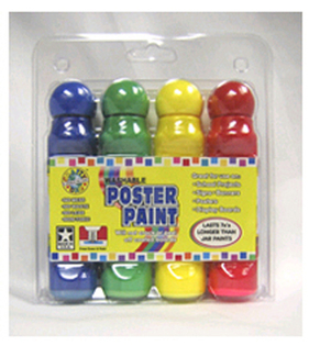 Picture of Poster paint 4 pack clamshell