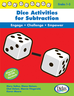 Picture of Dice activities for subtraction  resource book