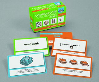 Picture of Fractions common core collaborative  cards