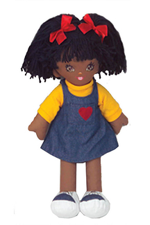 Picture of 19 soft cuddly doll black girl