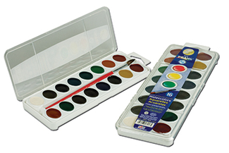 Picture of 16 washable water color set w/brush