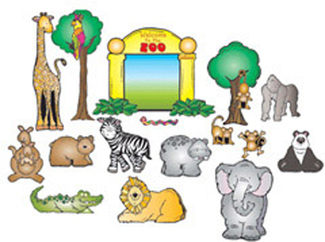 Picture of Zoo friends bulletin board set