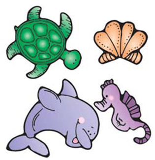 Picture of Sea life cut-outs - assorted all