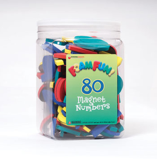 Picture of 80 foam fun magnet numbers