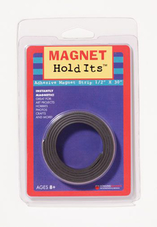 Picture of 1/2 x 30 roll magnet strip with  adhesive