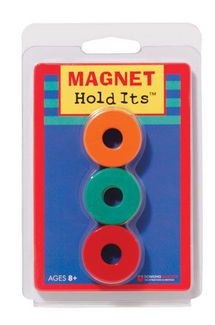 Picture of Six 1 1/8 ceramic ring magnets