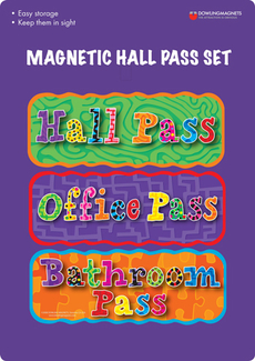 Picture of Magnetic hall pass set 3 pcs