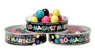 Picture of Magnet marbles 20 solid colored
