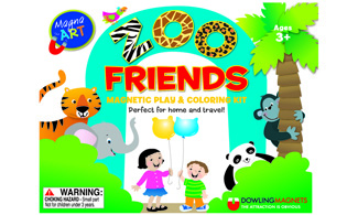 Picture of Zoo freinds magnetic coloring and  play kits