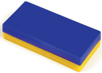 Picture of Plastic encased block magnets  12 pcs