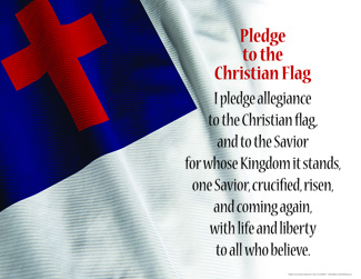 Picture of Pledge to the christian flag chart