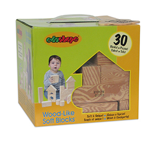 Picture of Wood like soft blocks set of 30