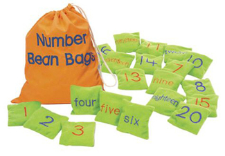 Picture of Number bean bags