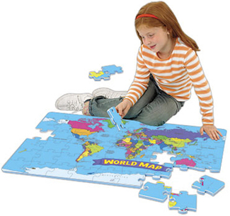 Picture of World foam map puzzle