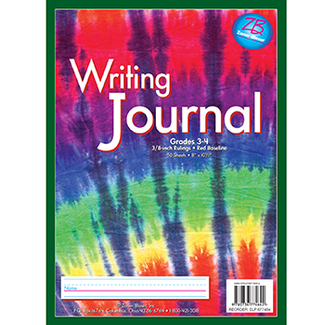 Picture of Zaner bloser writing journal gr 3-4  tie dye
