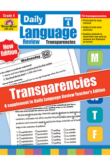 Picture of Transparencies for daily language  review gr 4