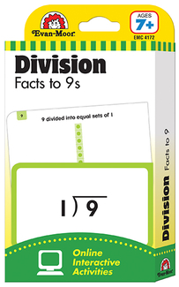 Picture of Flashcard set division facts to 9s