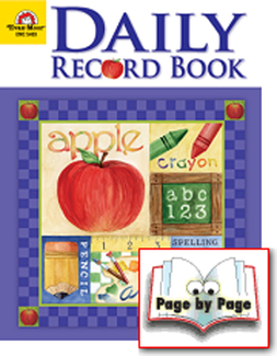 Picture of Daily record book school days theme