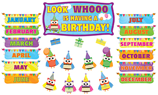 Picture of Happy birthday owls bb set